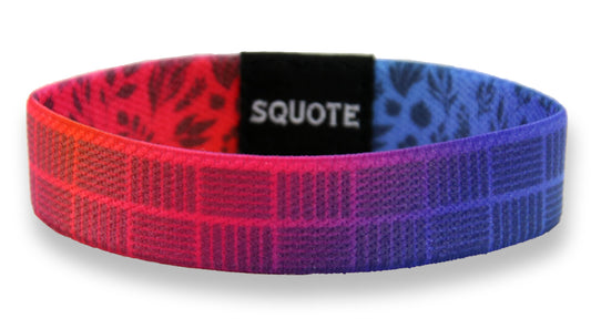 Elastic Wristband - Including quote - Hard work beats talent