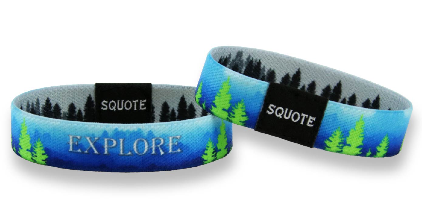 Elastic Wristband - Including quote - Explore