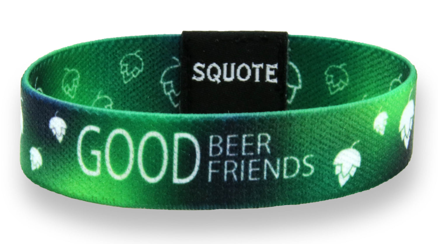 Elastic Wristband - Including quote - Good Beer Good Friends